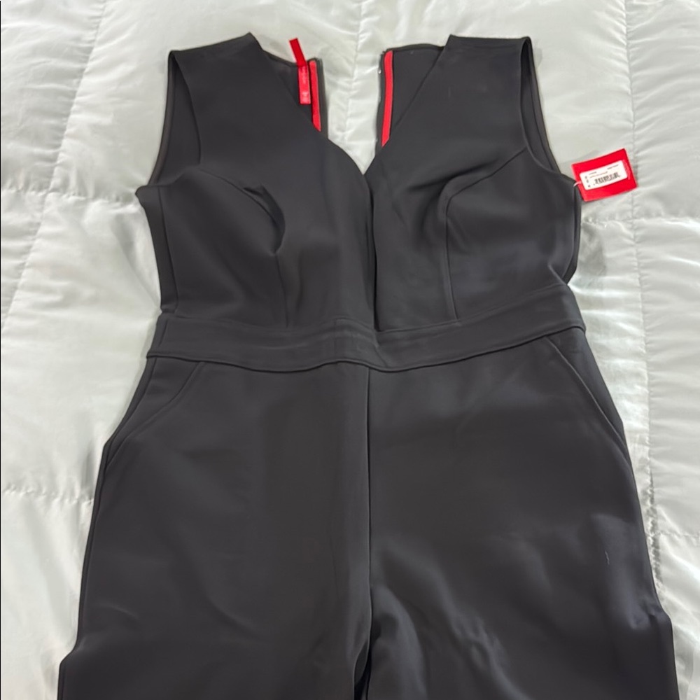 SPANX Black Jumpsuit High-Waisted Tailored Elegance